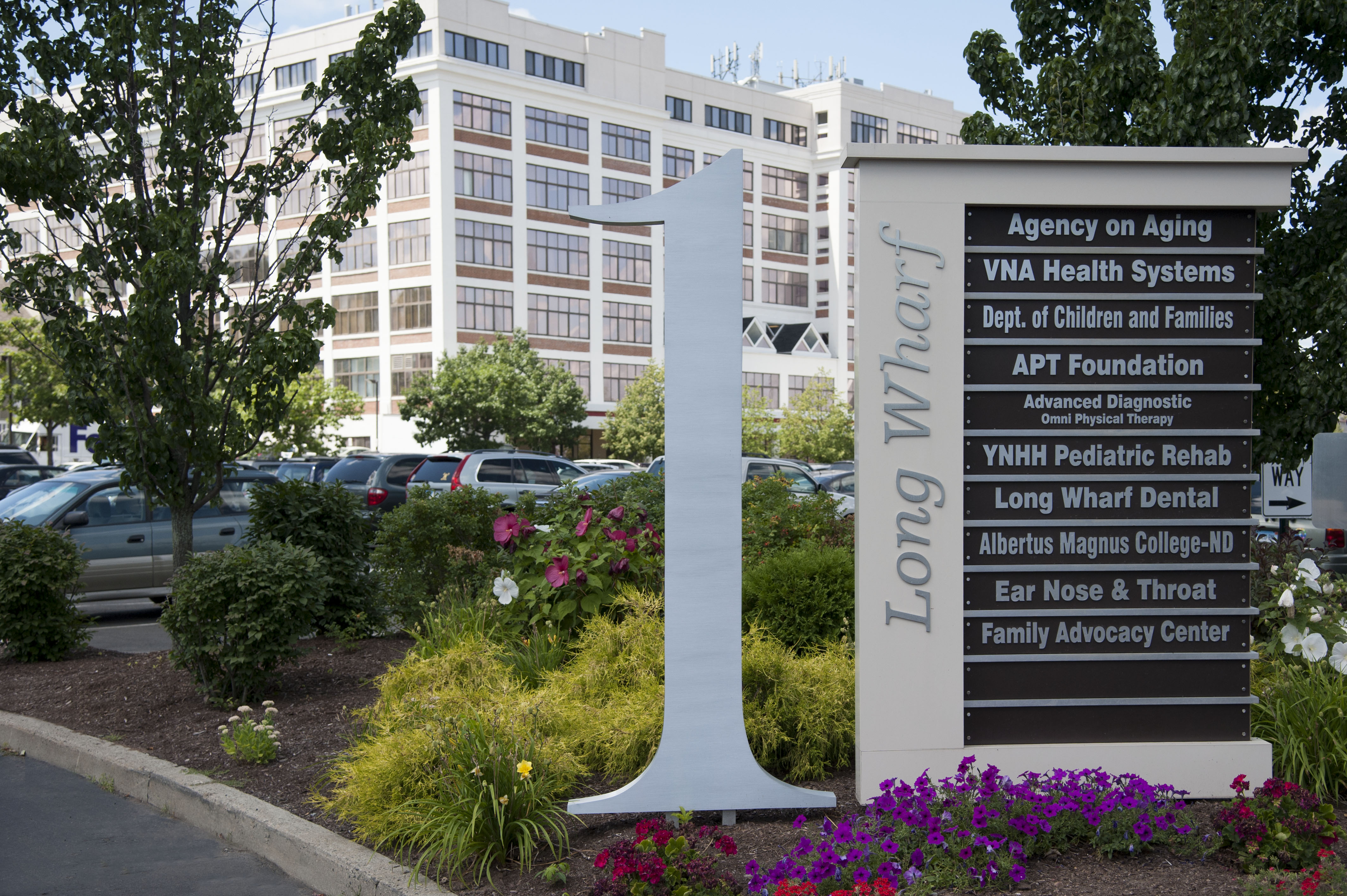 Front Entrance to Long Wharf in New Haven